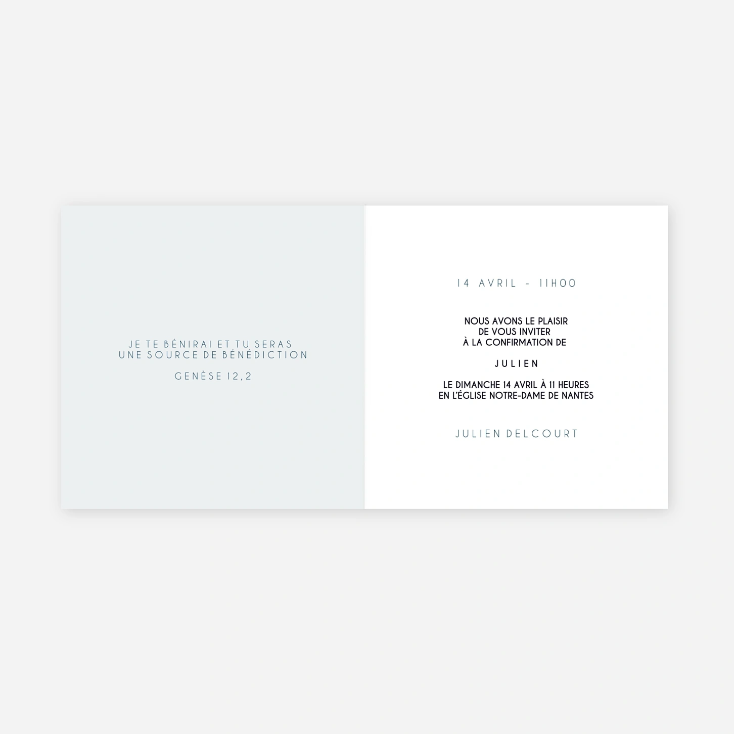 Invitation Confirmation Nouvel horizon