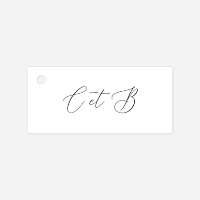 Etiquette perforée mariage Notre lieu