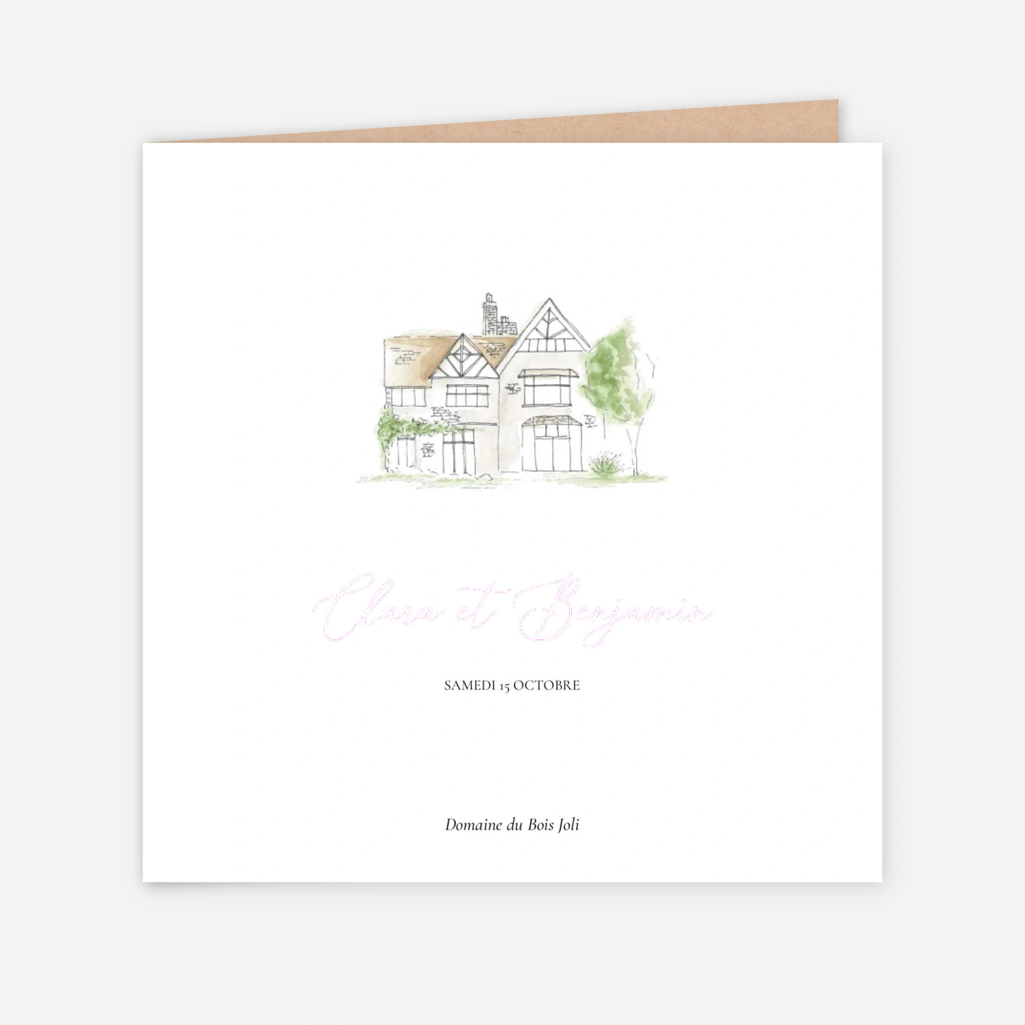 Faire-part mariage Notre lieu