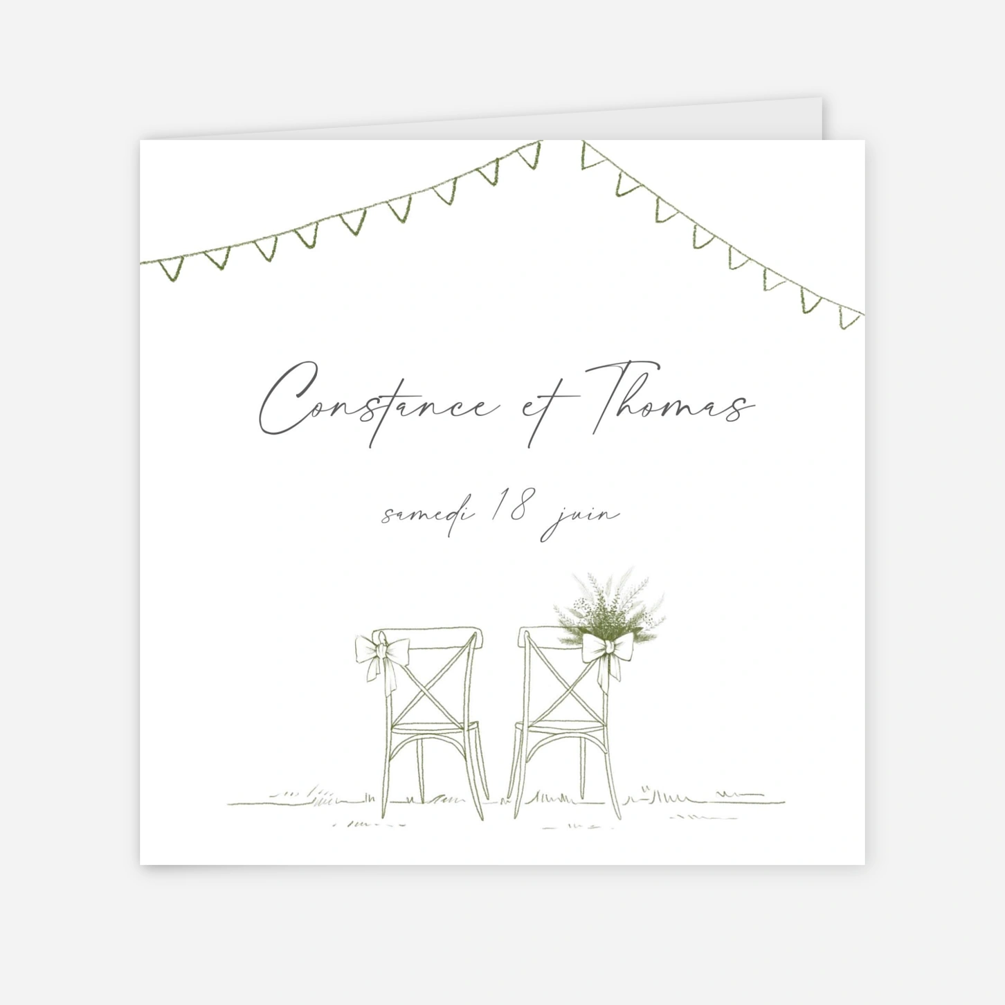 Faire-part mariage Notre moment