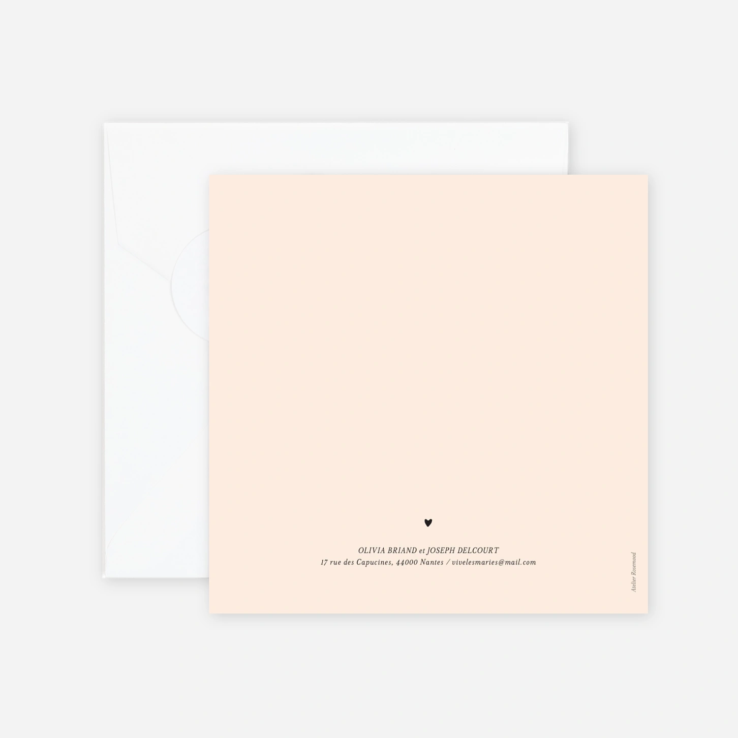 Faire-part mariage Notre union