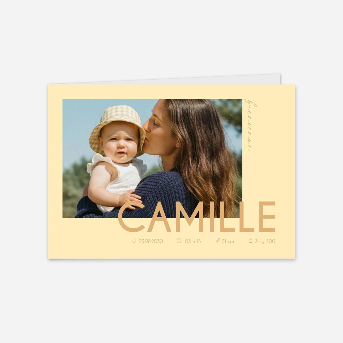 Faire-part naissance Notre petit grand amour