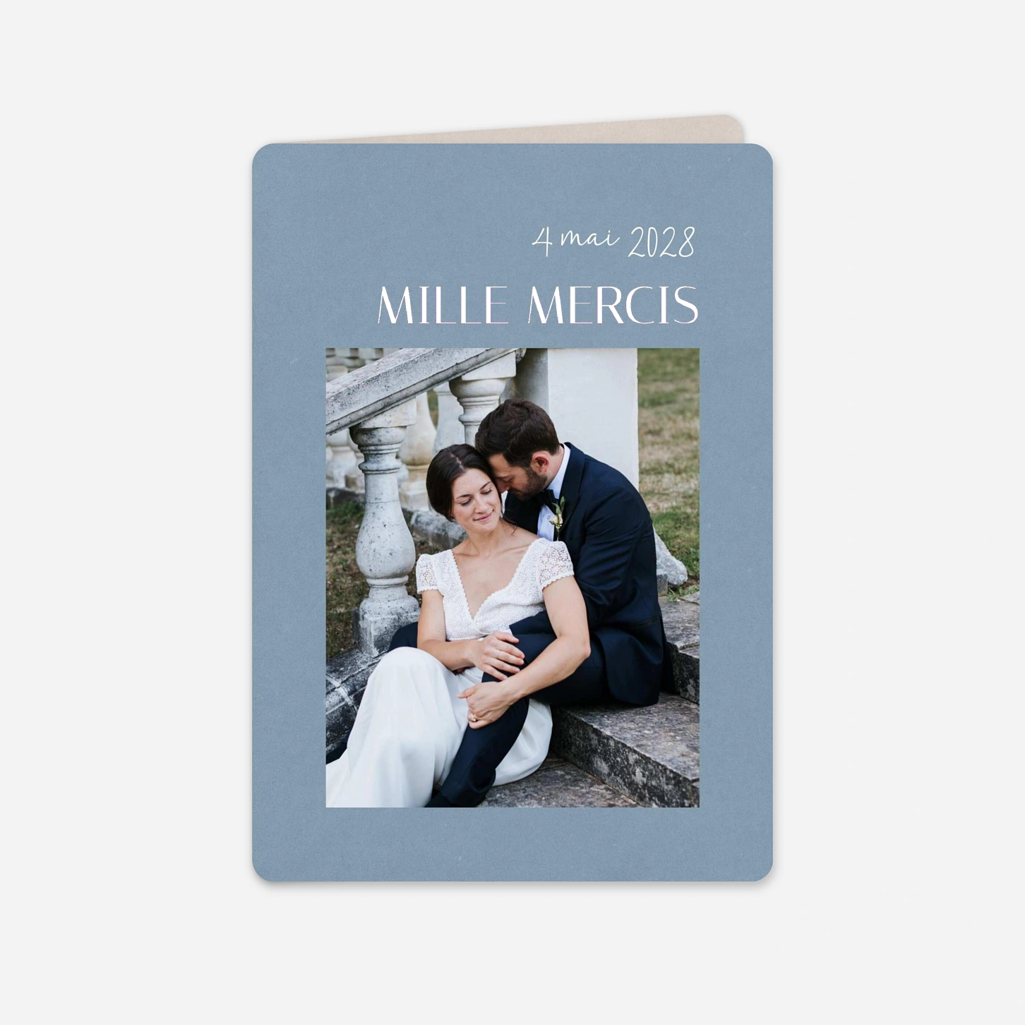 Carte de remerciements Nos Sentiments