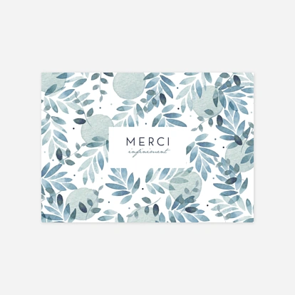 Carte de remerciements Nuit d'été