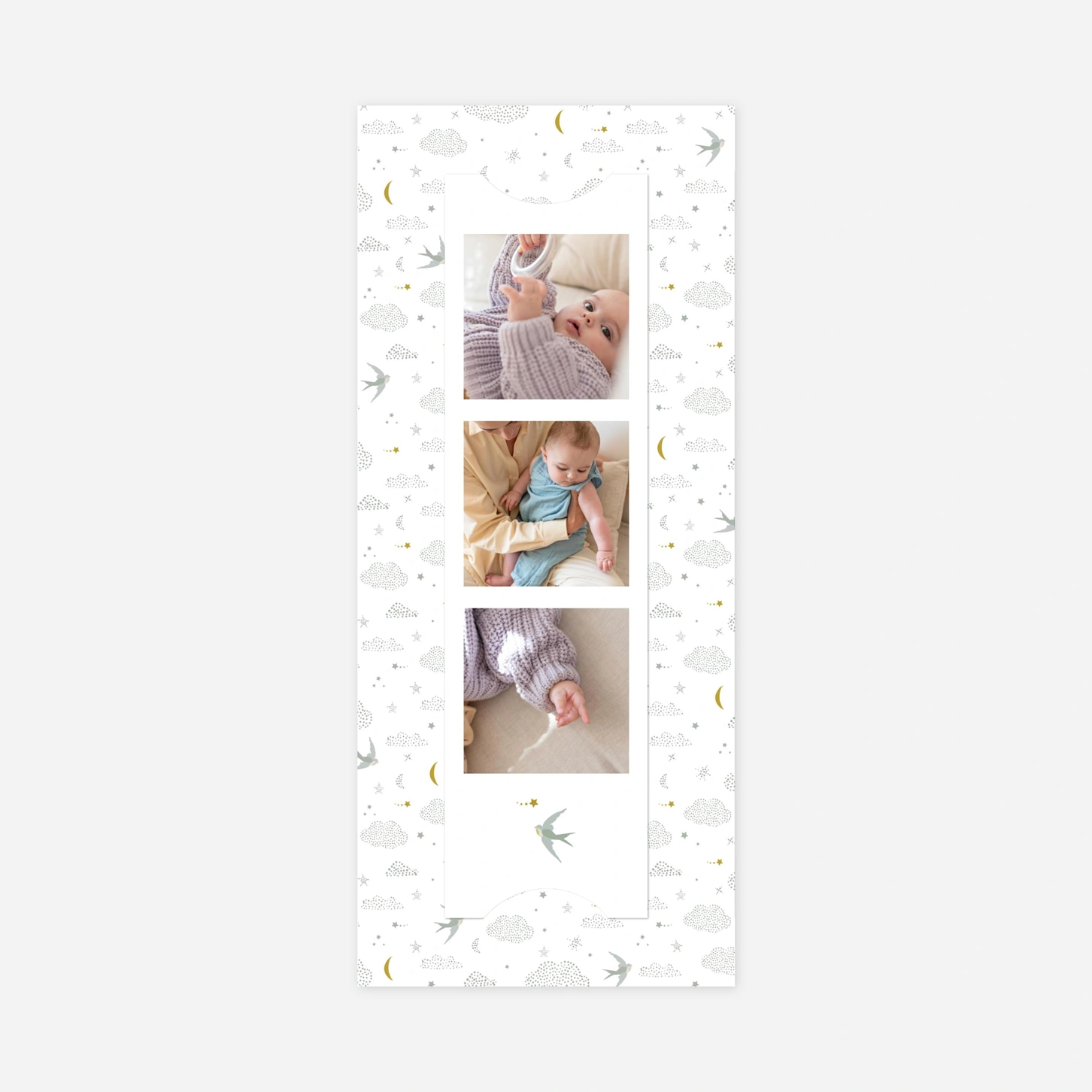 Faire-part baptême Nuage de lait