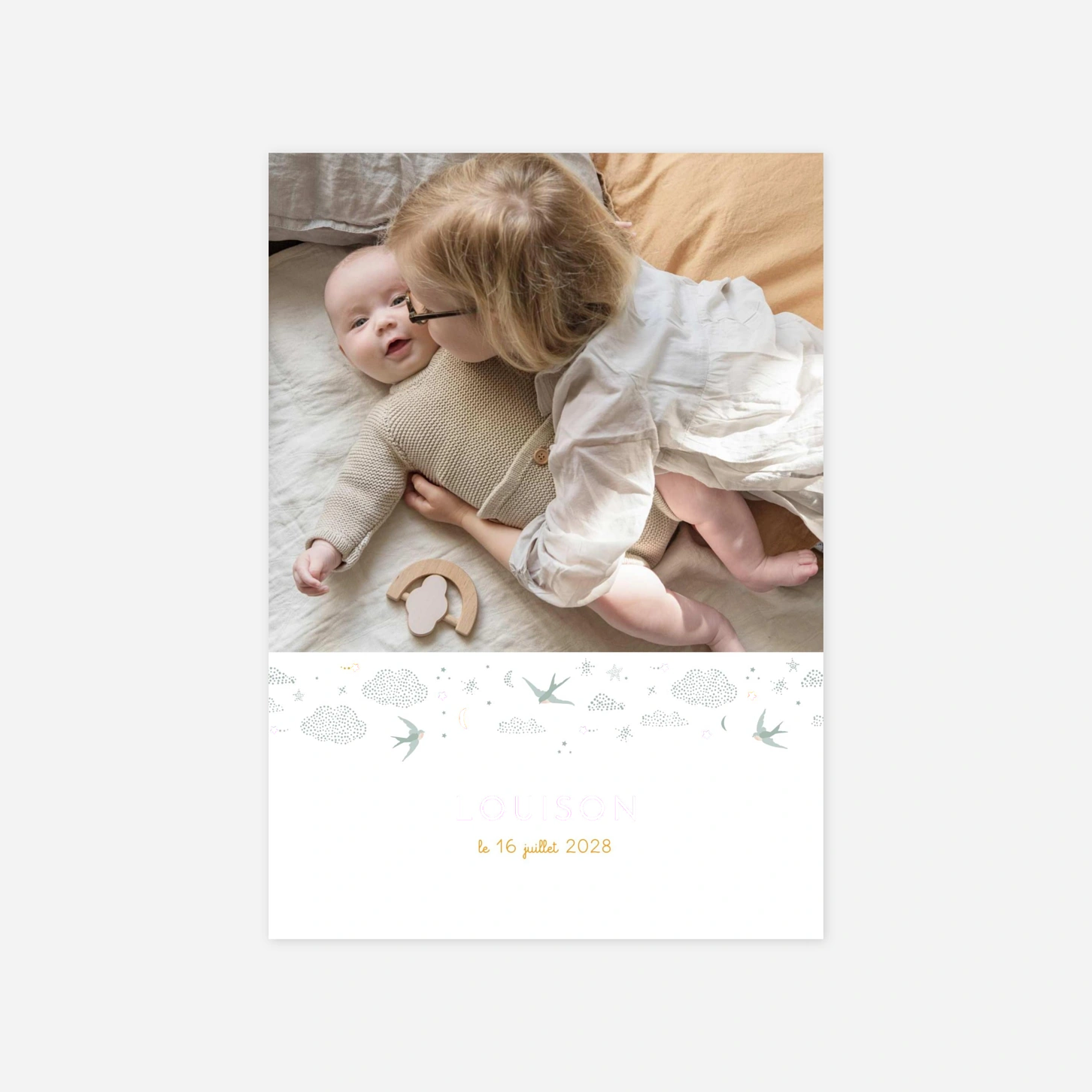 Faire-part naissance Nuage de lait