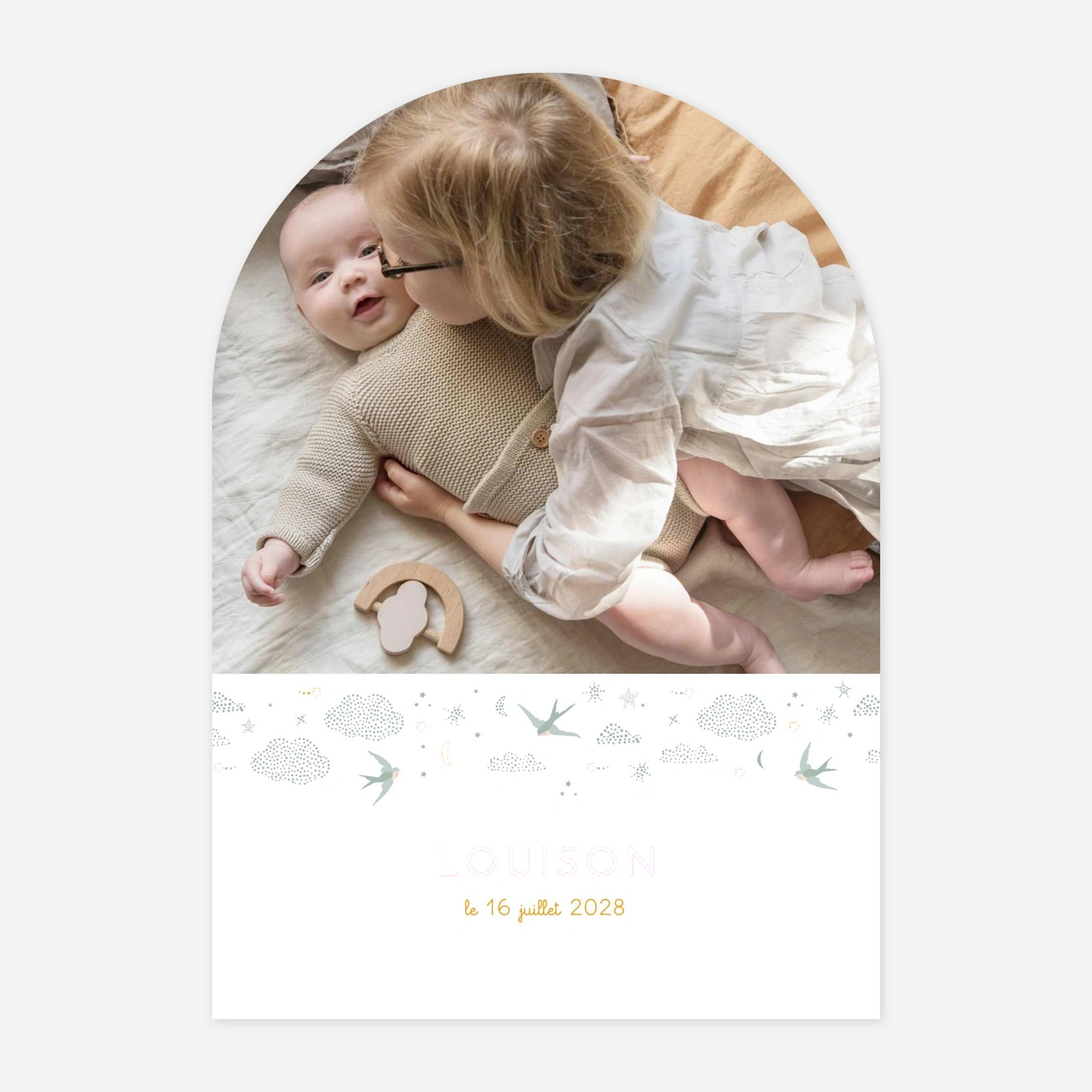 Faire-part naissance Nuage de lait