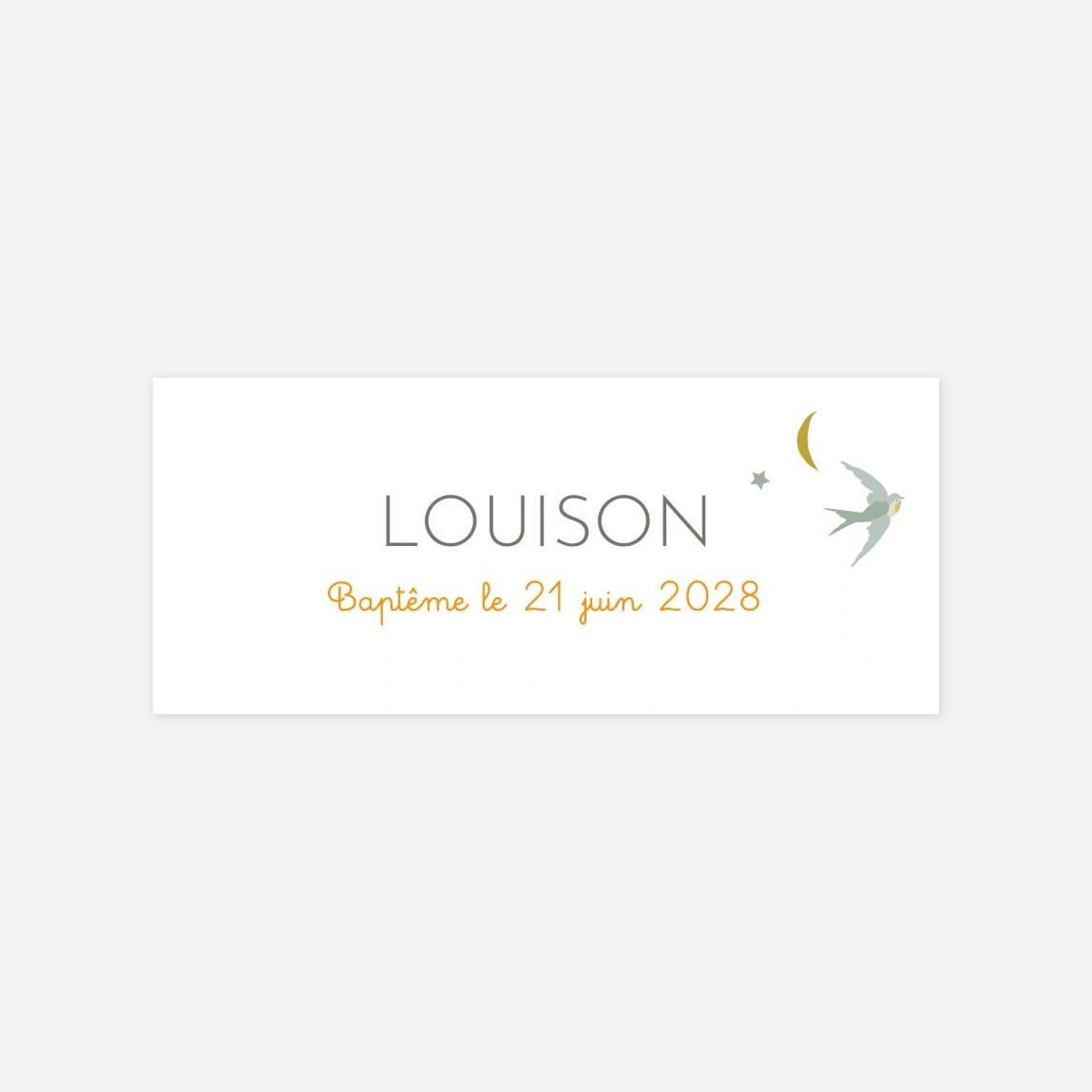 Stickers pour enveloppes baptême Nuage de lait