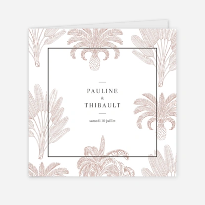 Faire-part mariage Oiseaux de paradis