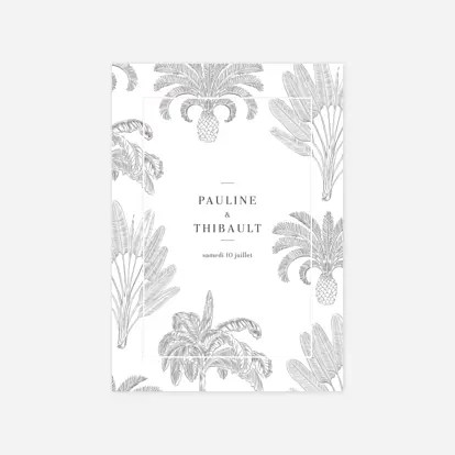 Faire-part mariage Oiseaux de paradis