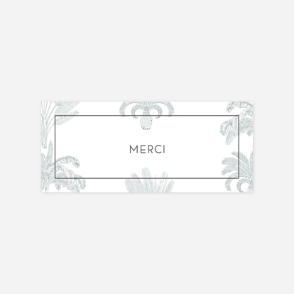 Étiquette cadeau mariage Oiseaux de paradis