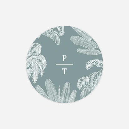 Étiquette cadeau mariage Oiseaux de paradis