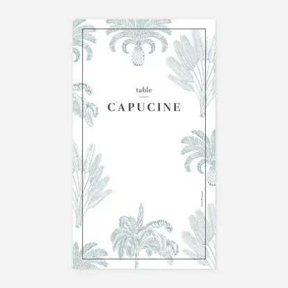 Marque-table mariage Oiseaux de paradis