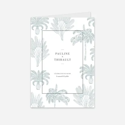 Livret de messe mariage Oiseaux de paradis