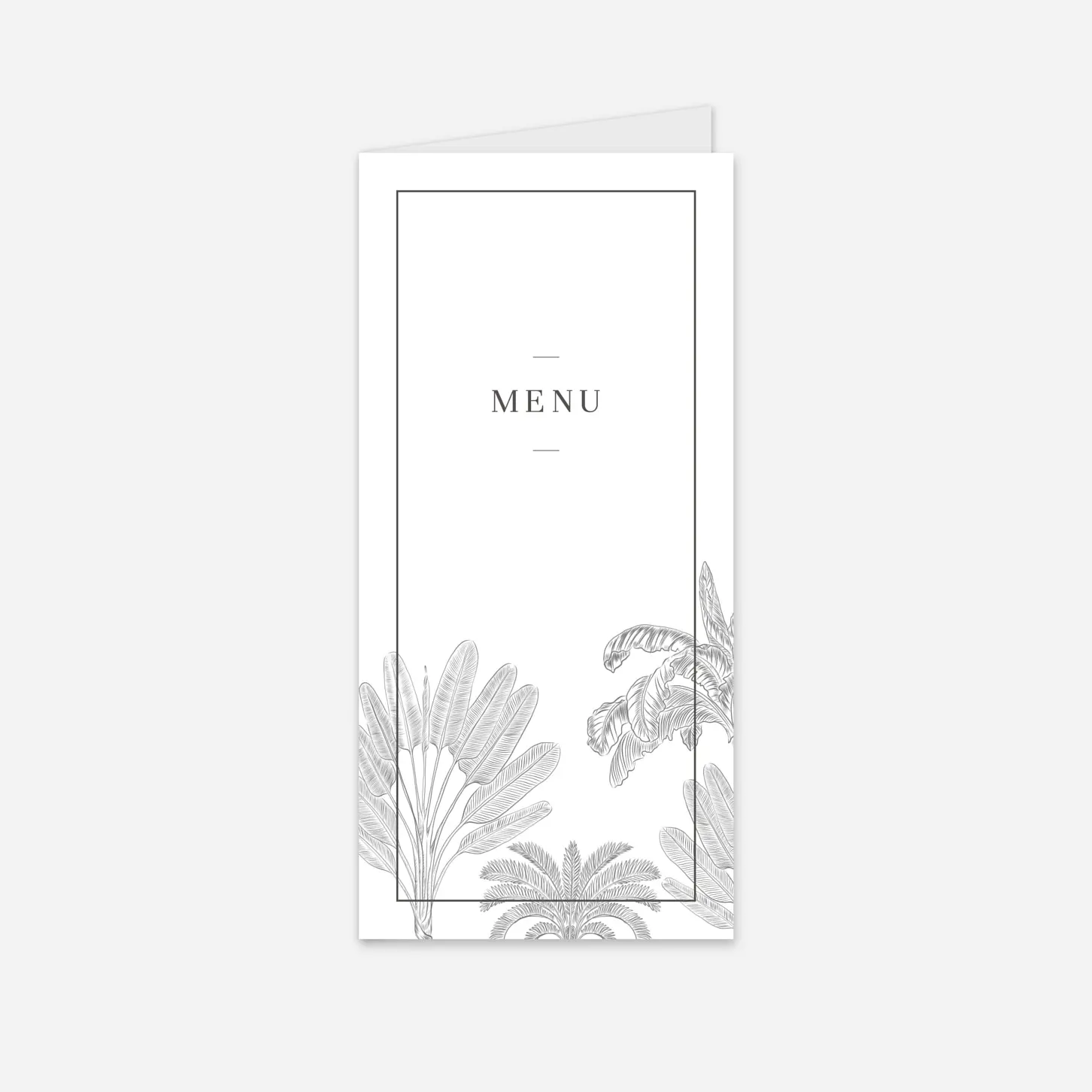 Menu mariage Oiseaux de paradis