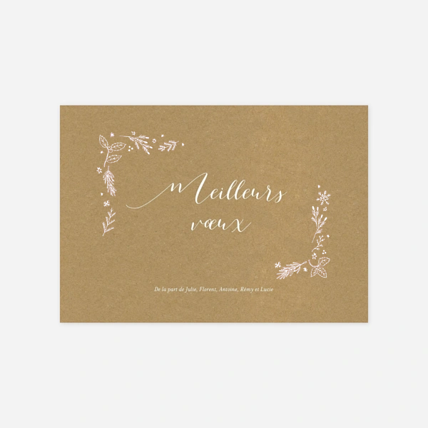 Ornement festif meilleurs voeux