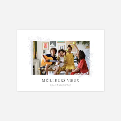 Carte de voeux Ornement festif photo