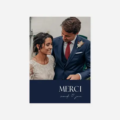 Carte de remerciements Ornement