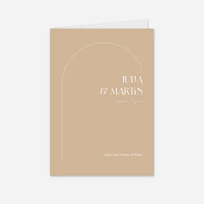 Livret de messe mariage Ornement