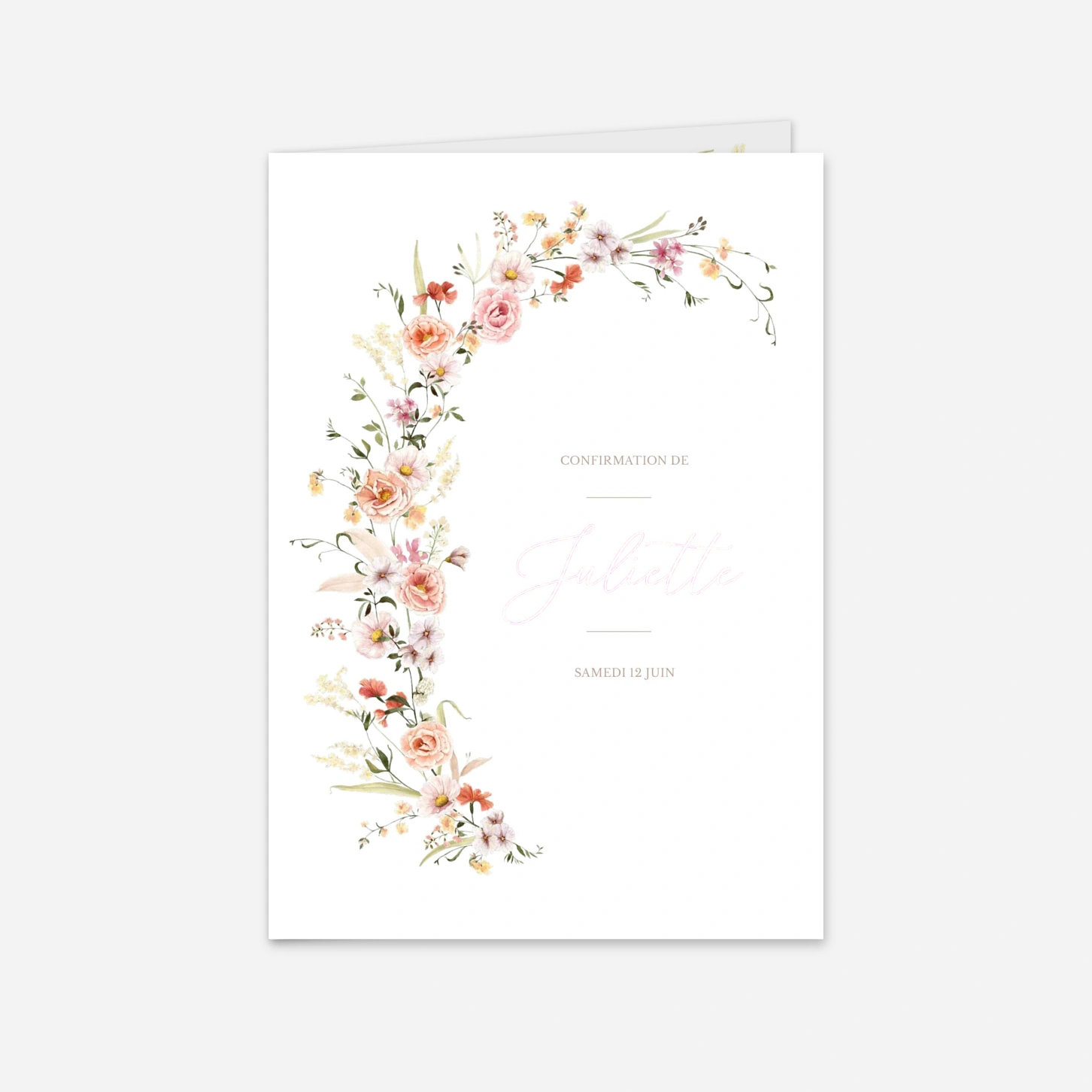 Invitation Confirmation Petit bouquet