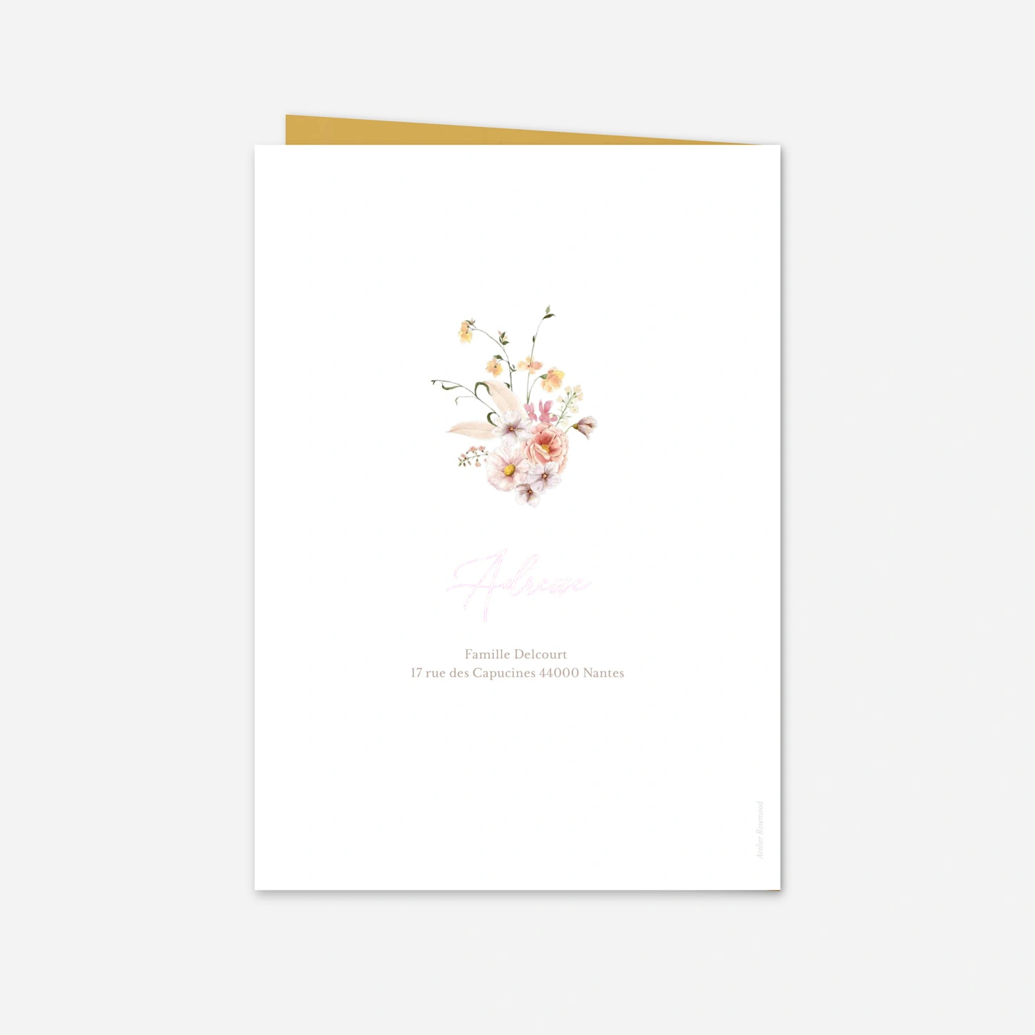 Invitation Confirmation Petit bouquet