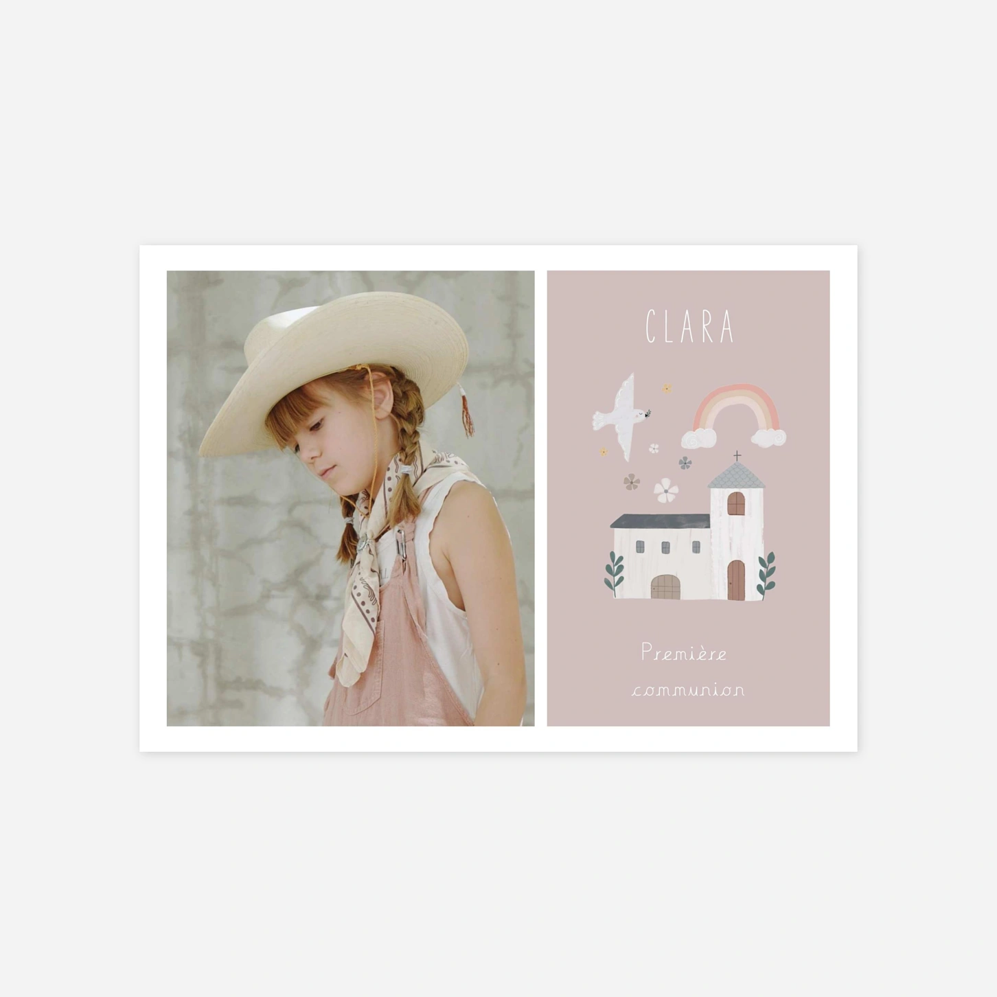 Invitation communion Écrin sacré photo