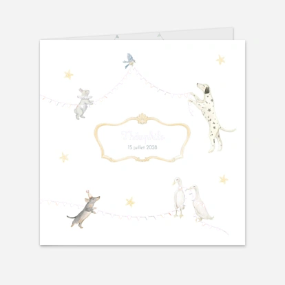 Faire-part naissance Petit cirque