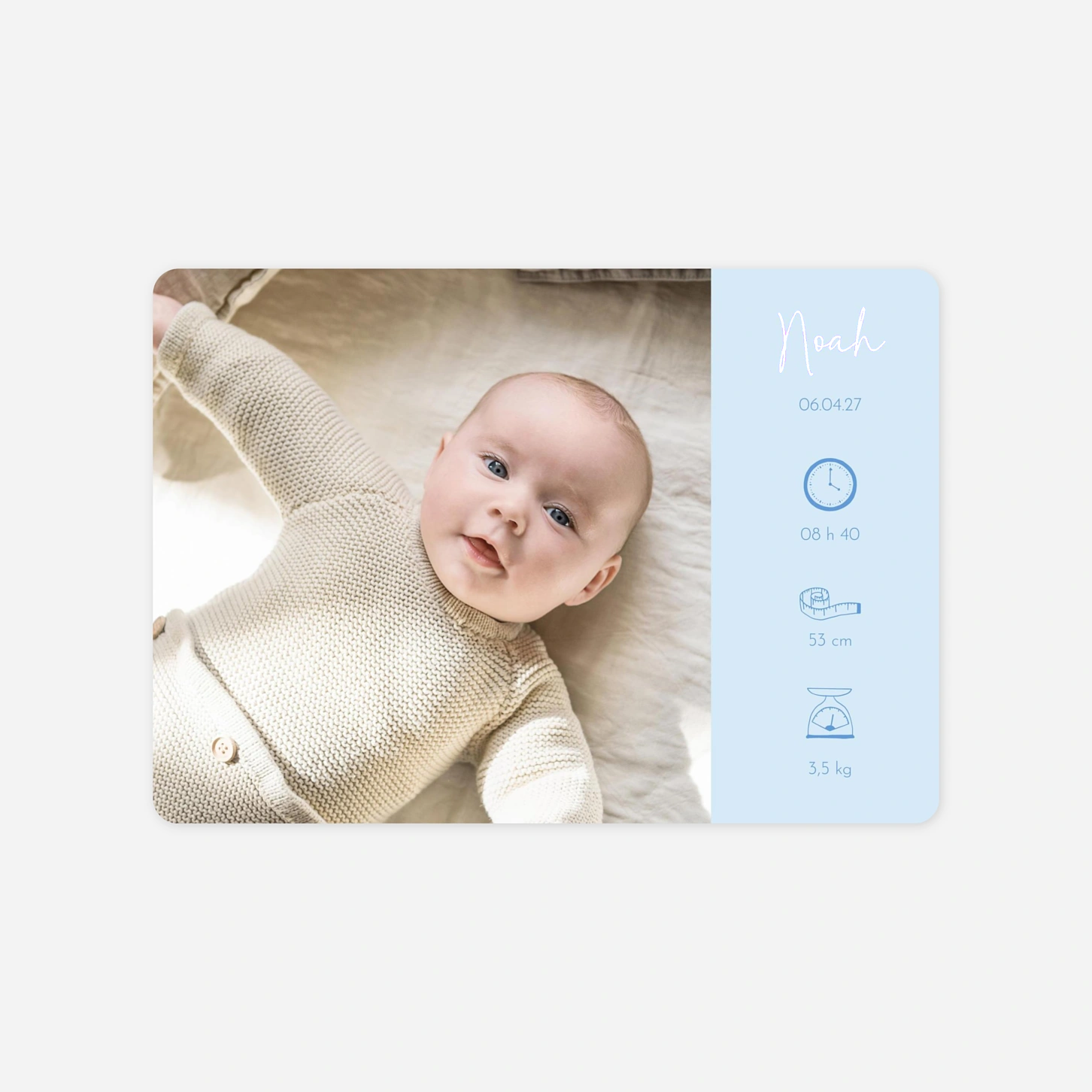 Faire-part naissance Petite douceur