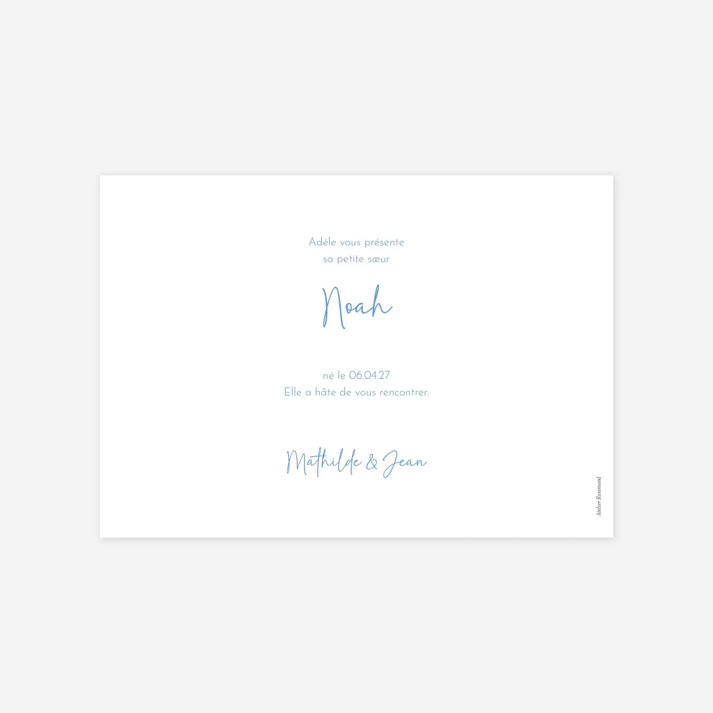 Faire-part naissance Petite douceur