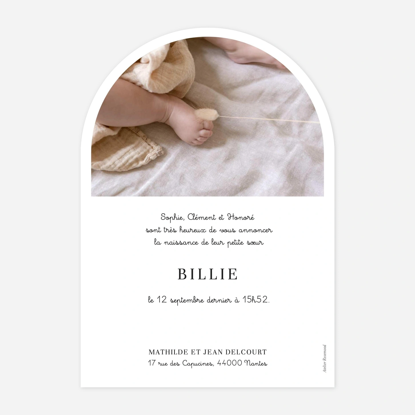 Faire-part naissance Petite Étiquette