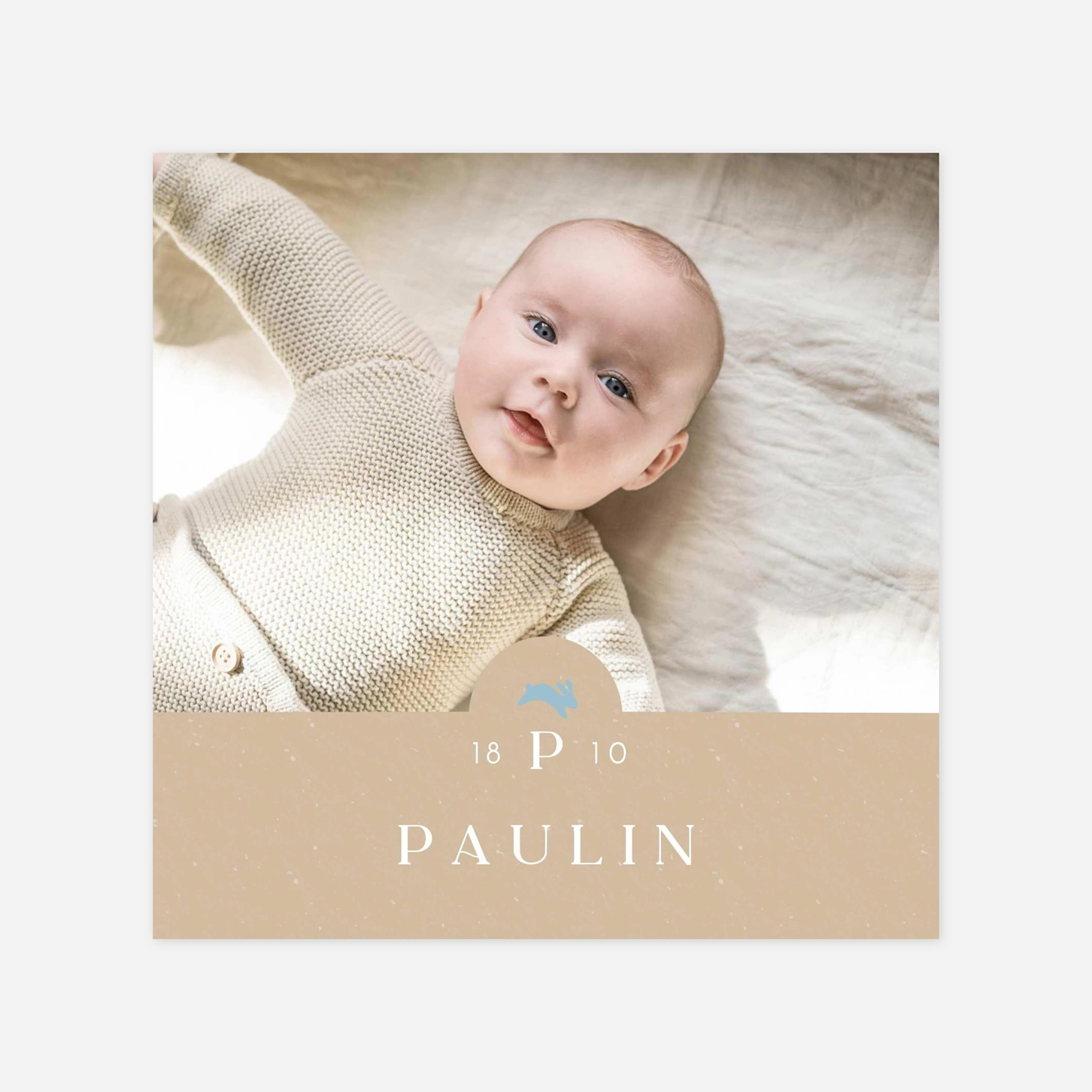 Faire-part naissance Petit lapereau