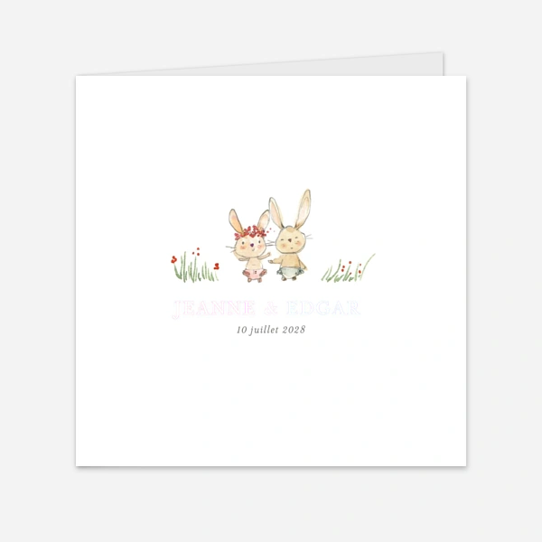 Petits lapins jumeaux