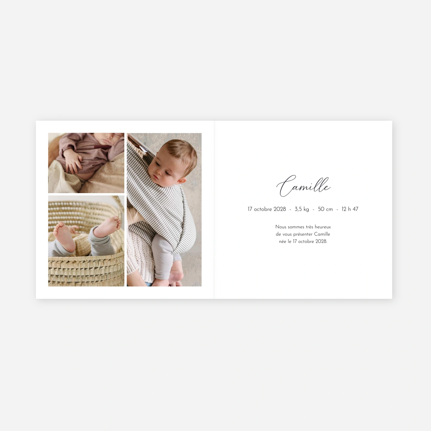 Faire-part naissance Petit Prodige
