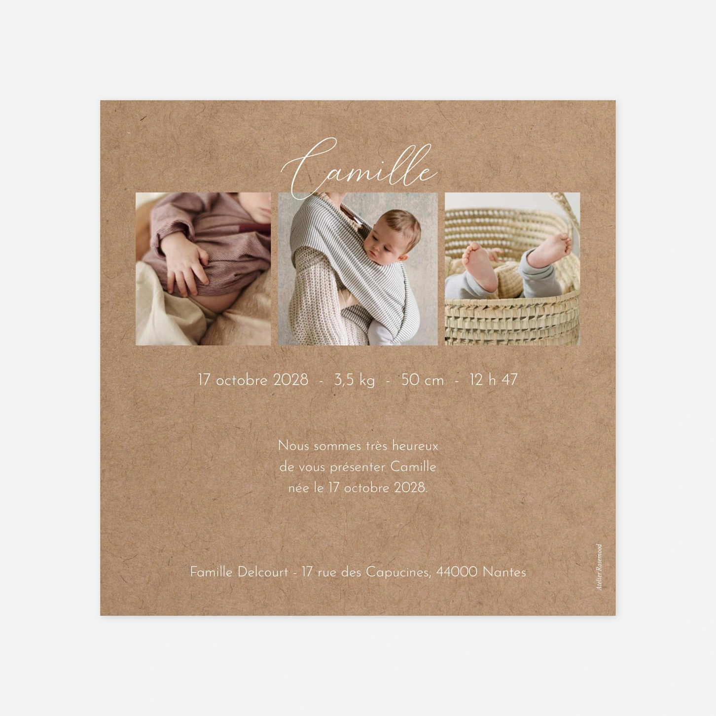 Faire-part naissance Petit Prodige