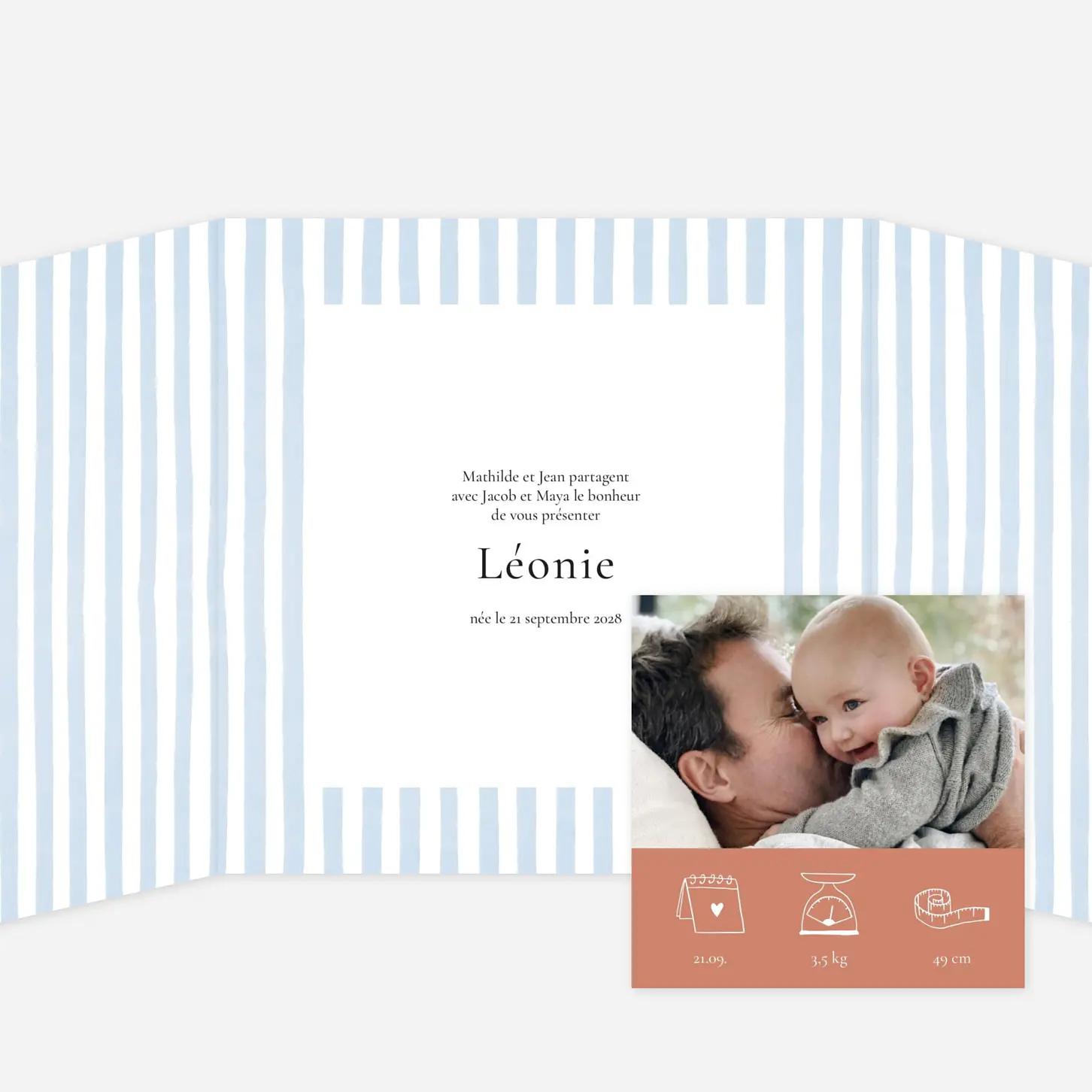 Faire-part naissance Petit soleil