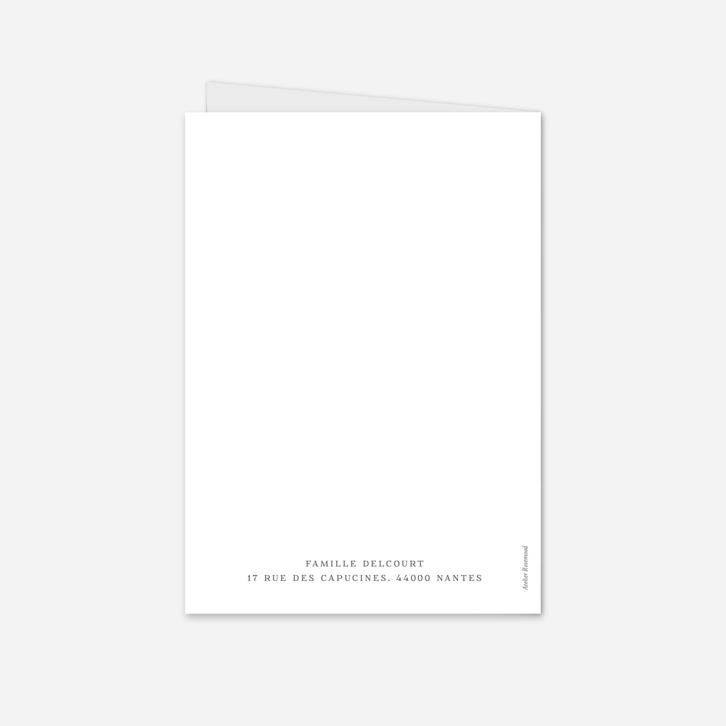 Carte de voeux Petite gravure