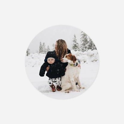Étiquette cadeau Noël Photo