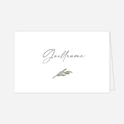 Marque-place mariage Pictos aquarelle
