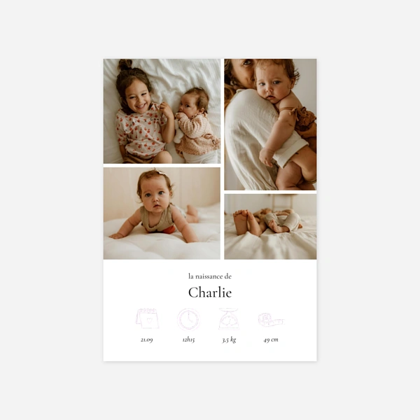 Picto doré multiphoto