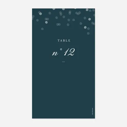 Marque-table mariage Polka