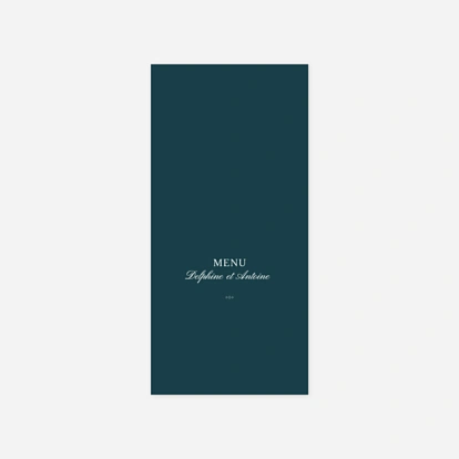 Menu mariage Polka