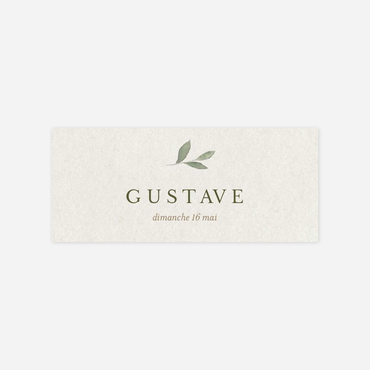 Stickers pour enveloppes baptême Petit laurier