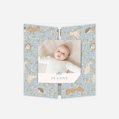 Faire-part naissance Parmis les fleurs