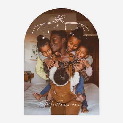 Carte de voeux Pluie étoilée