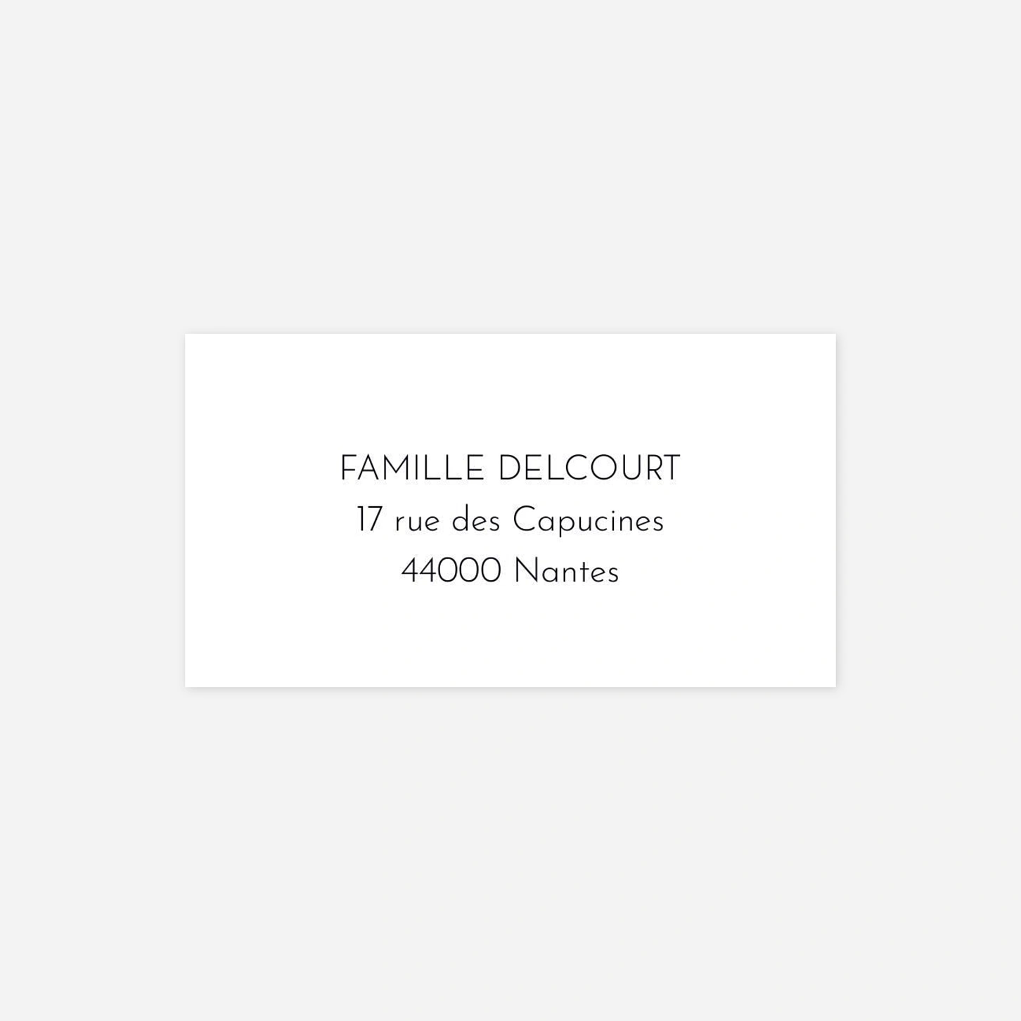 Étiquette destinataire voeux Plein la vue