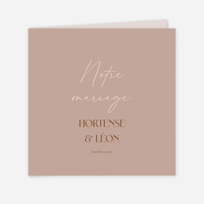Faire-part mariage Promesse d'un mot