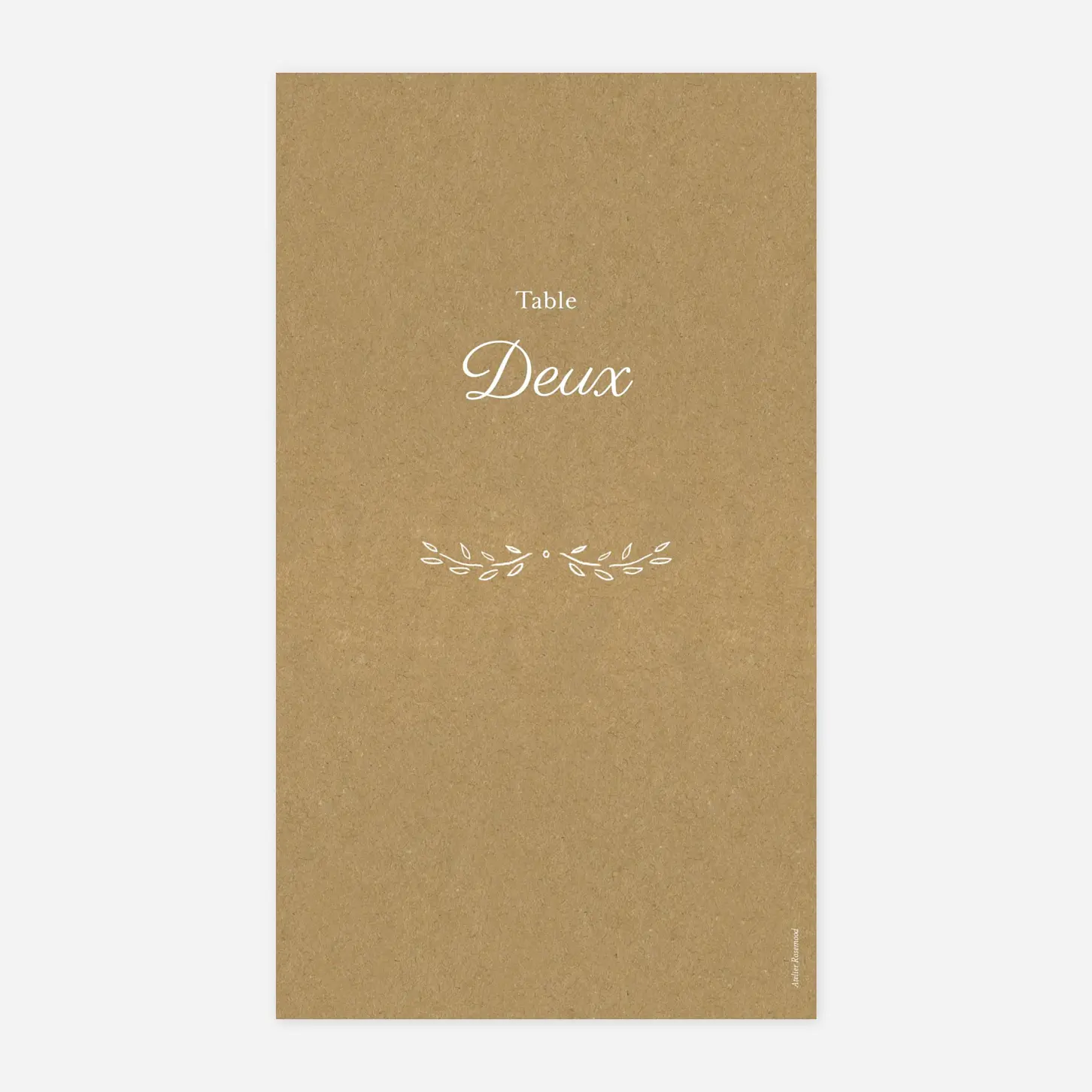 Marque-table mariage Poème