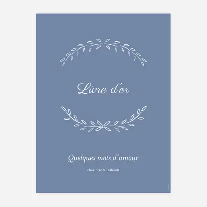 Affiche bienvenue mariage Poème
