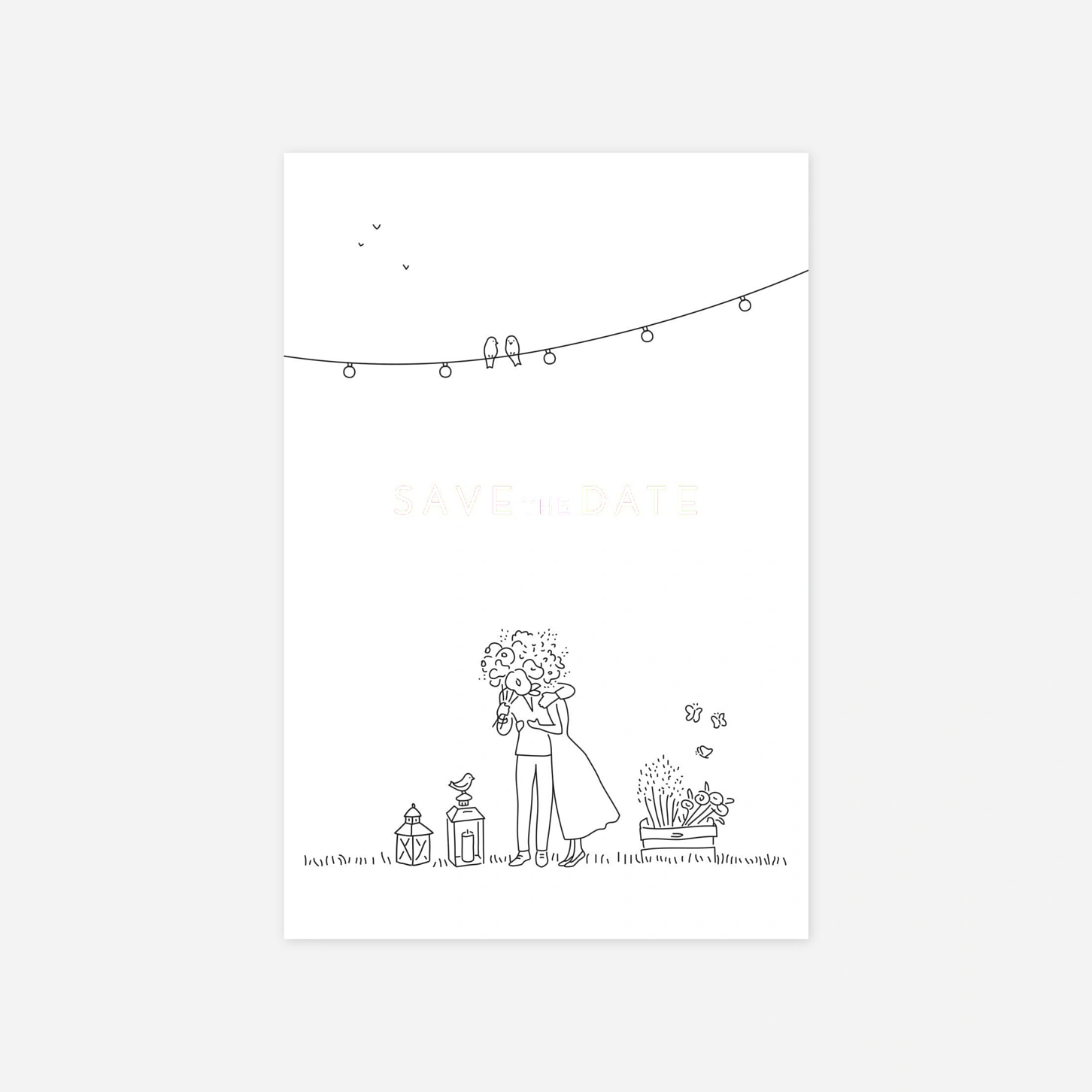 Save the date Promesse bohême
