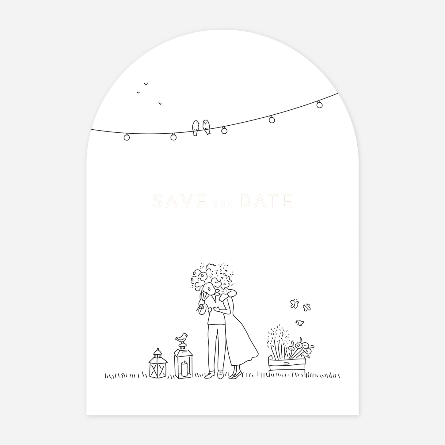 Save the date Promesse bohême
